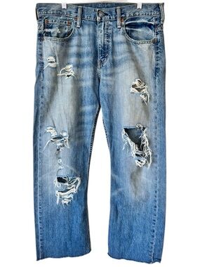 Levi's Distressed 569 Loose Straight Fit Jeans